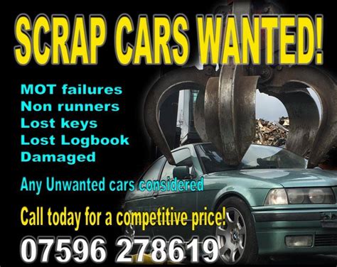 Get an instant quote by calling 1-866-439-4401. . Scrap cars wanted